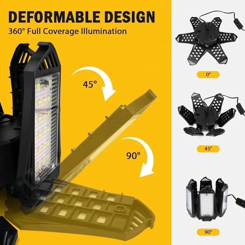 LED Work Light for DEWALT 20V Battery, 68W 6800LM Garage Flood and Ceiling Light gallery