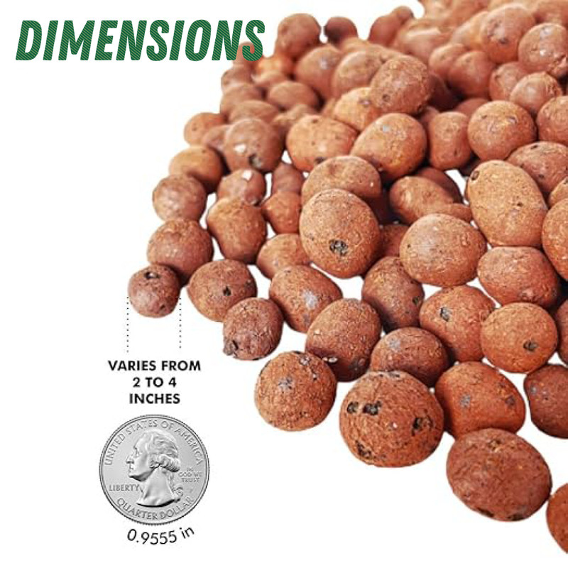 PGN Clay Pebbles for Hydroponic Growing - 5 Liters (2 Pounds) gallery