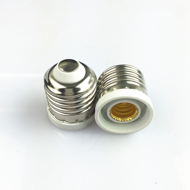 5/10x Light Bulb Socket Adapter Medium Base E26 to E12 Candelabra Screw Reducer gallery