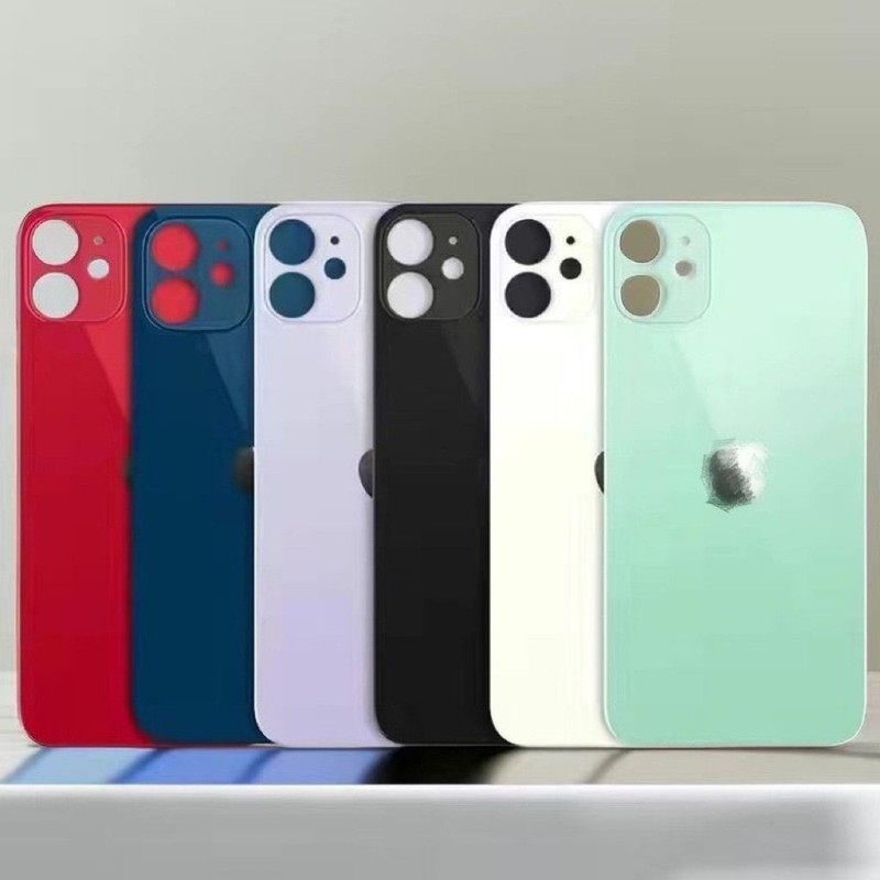 Replacement Rear Back Glass Big Hole For iPhone 14 13 12 11 Pro XR XS X 8 SE Lot gallery