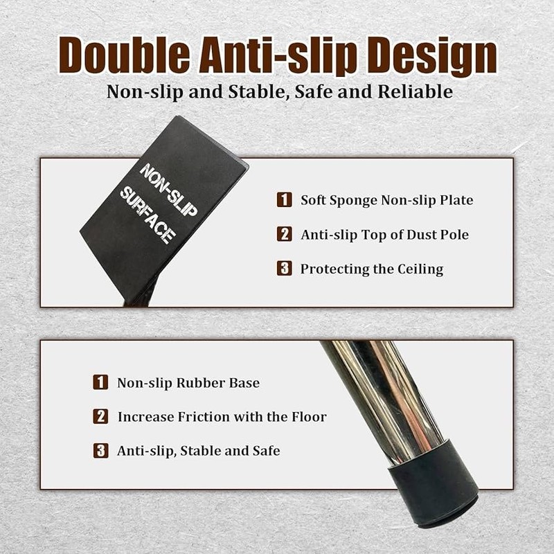 10FT Dust Barrier Poles 4 Pack gallery