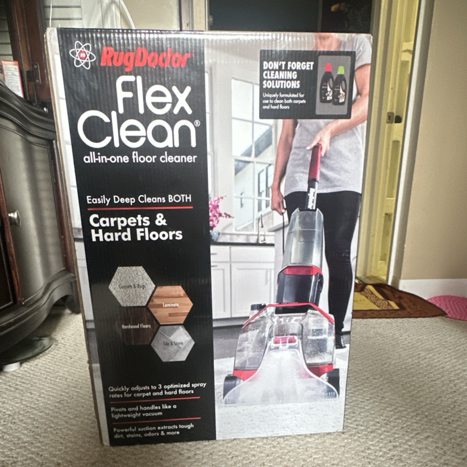 Rug Doctor FlexClean Upright All-in-One Floor Cleaner, Carpet & Edge Cleaning gallery