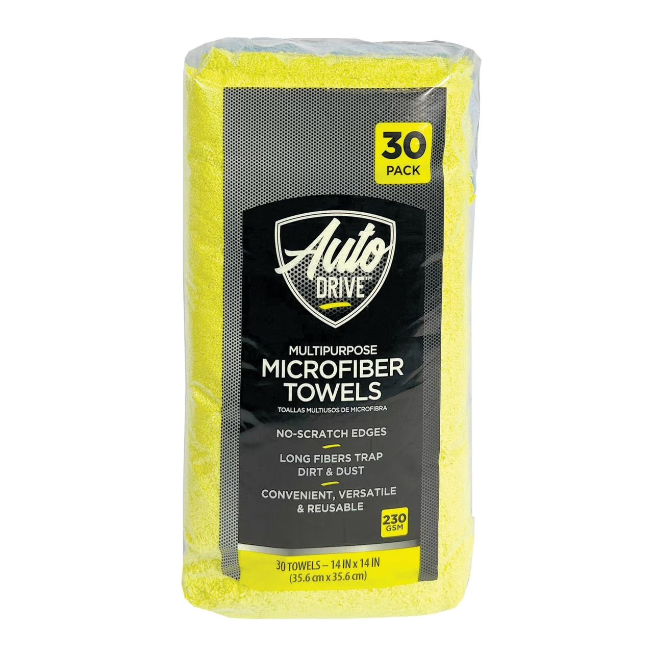 Auto Drive 14" x 14" Multipurpose Microfiber Towels, 30 pack, Multicolor gallery