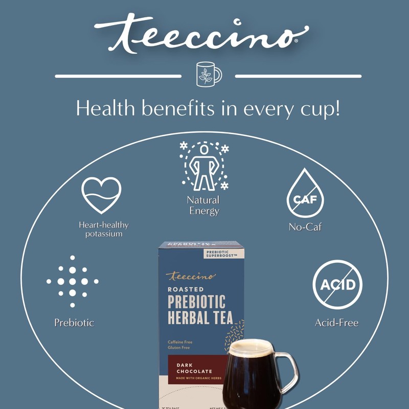 Dark Chocolate Prebiotic SuperBoost™ Tea - Your Probiotics with Vegan GOS & O... gallery