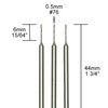 Tungsten vanadium micro twist drills, 3 pcs., Ø 1/64" (0,5 mm) gallery