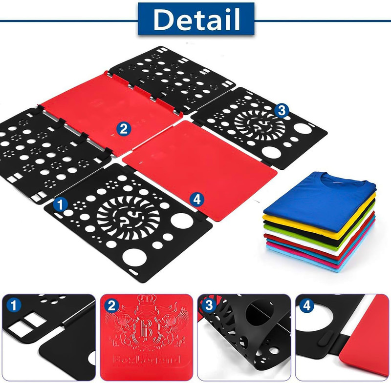 Boxlegend Version 3 Shirt Folding Board T Shirts Clothes Folder Durable Plastic gallery