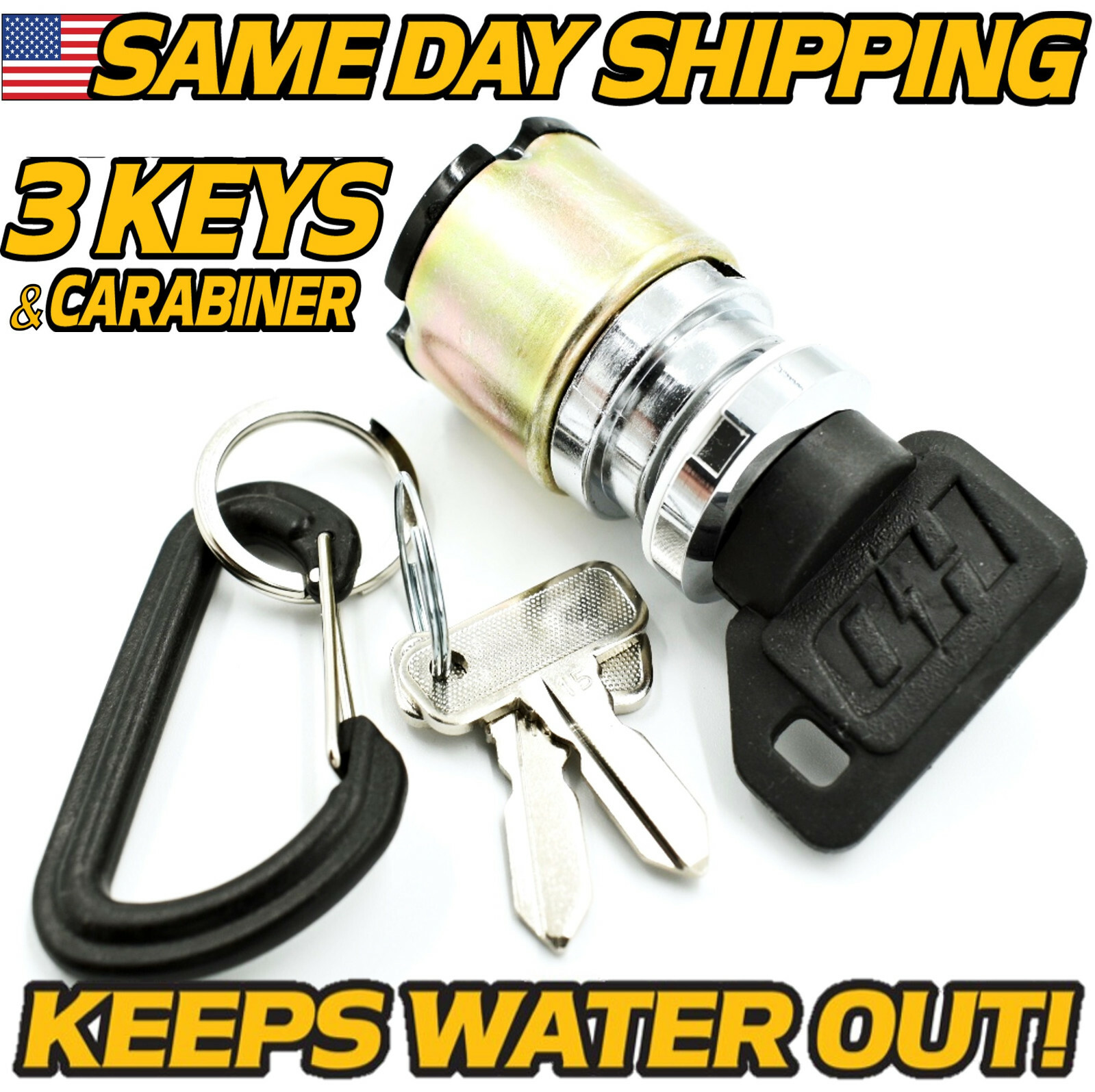Ignition Switch fits Club Car DS 1012415 Gas Golf Cart 83.5 to 95 w/ 3 Key gallery