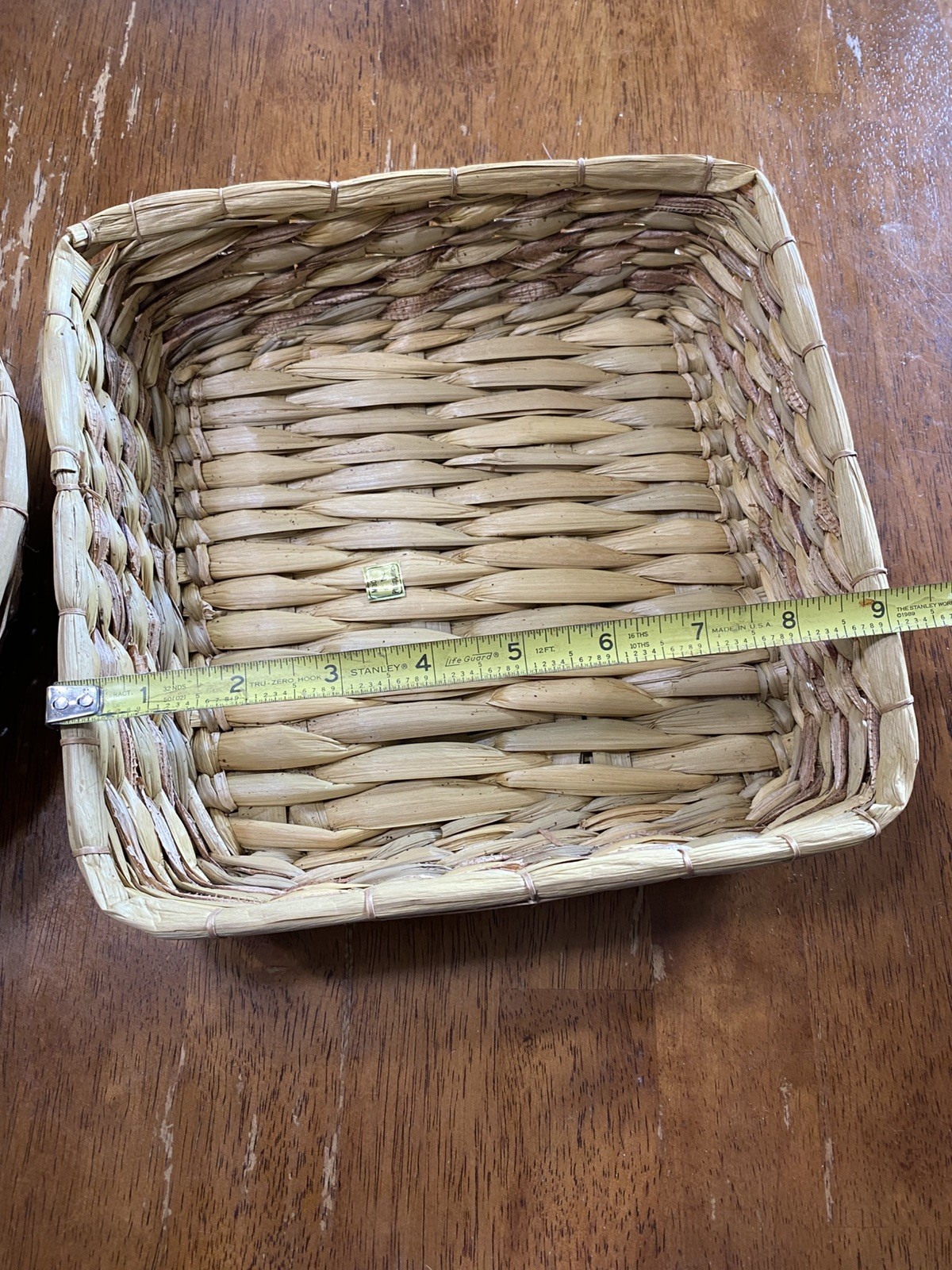 Wicker Basket Set Home Decor Small Tan Round & Square gallery