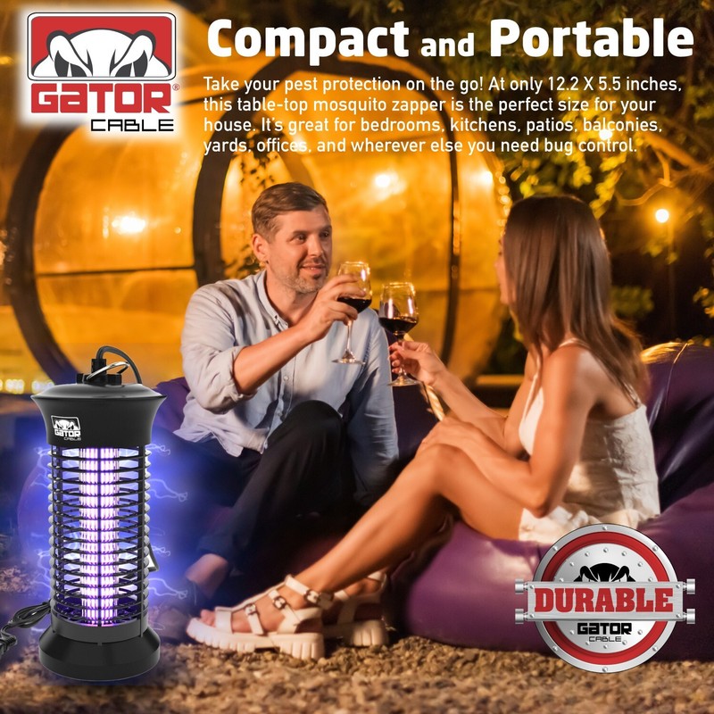 Electric Mosquito Insect Fly Bug Zapper Killer LED Light Trap Pest Control Lamp gallery