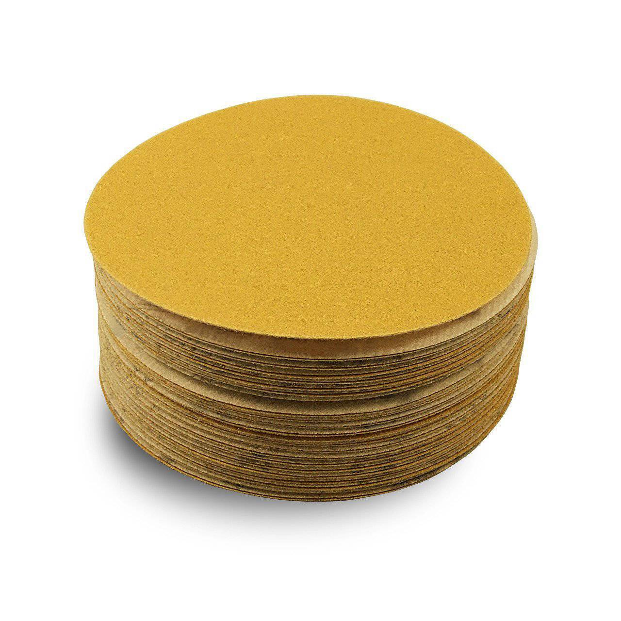5 Inch Hook and Loop Gold Sanding Discs, 50 Pack gallery