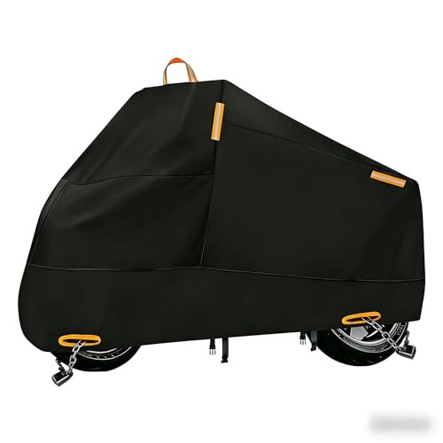 Motorcycle Cover Waterproof Outdoor Storage with Lock-Holes, Zipper 96.5" gallery