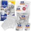Wallaby 100ct Multi-Size Mylar Bags w/ 400cc Oxygen Absorbers Food Storage gallery