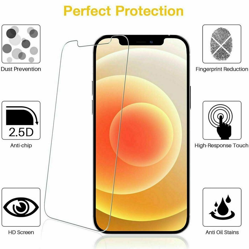 3 Pack Tempered Glass Screen Protector FULL COVERAGE for iPhone 13 Pro gallery