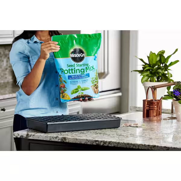 2-Pack Miracle-Gro Seed Starting Potting Soil Mix-16 Qt for Optimal Plant Growth gallery