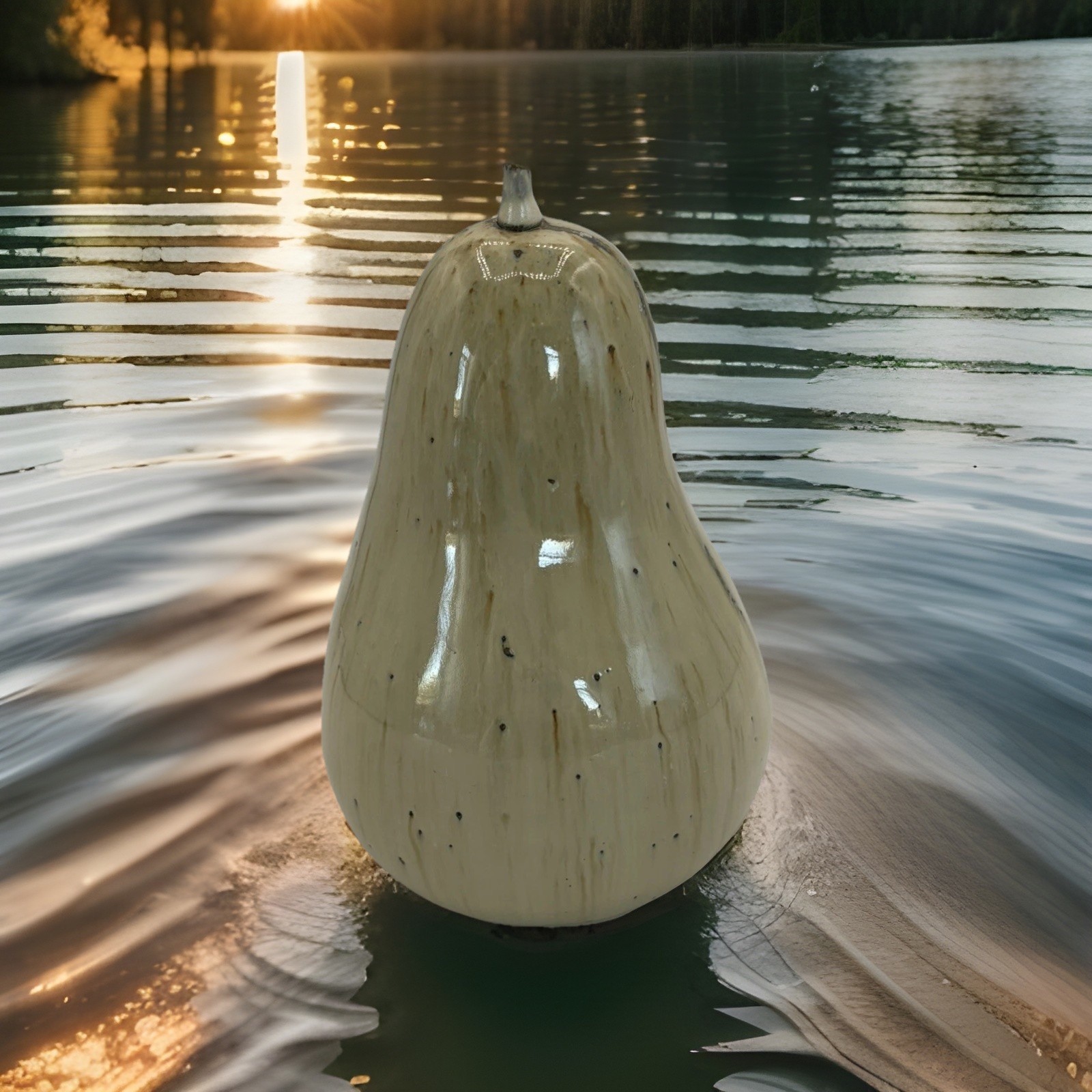 Vintage Large Ceramic/ Stoneware Pottery Pear gallery