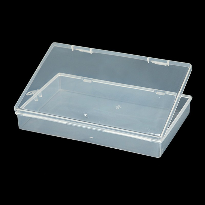 2/4/10 Clear Plastic Storage Container Box Hinged Lid DIY Arts Crafts Marker Pen gallery