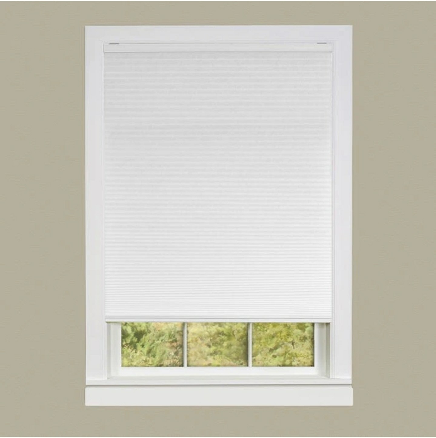 Cordless Honeycomb Cellular Pleated Shade 31x64 - White gallery