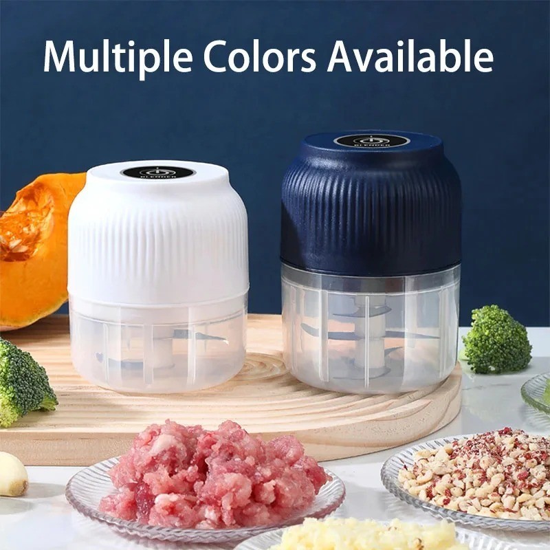 250ml Garlic Masher Crusher Electric Kitchen Food Chopper USB Portable Meat gallery