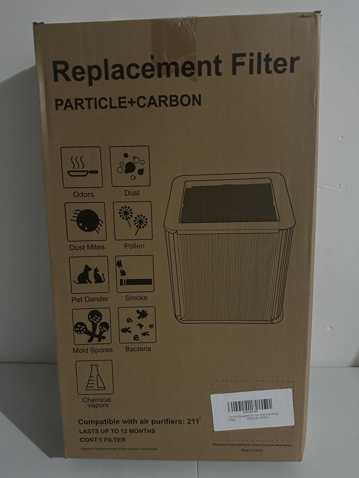 211+ Replacement Filter Particle &Activated Carbon Filter For Blue air/Pure 211+ gallery
