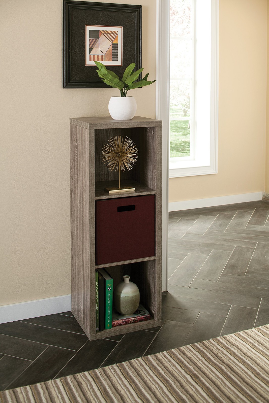 Closetmaid 3 Cube Storage Shelf Organizer Bookshelf Back Panel Easy Assembly gallery