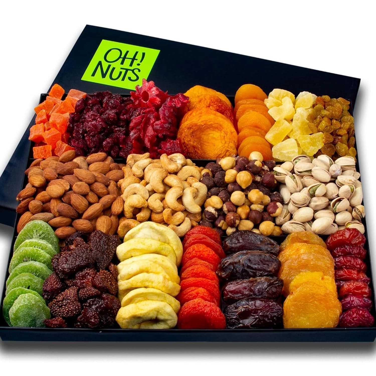 Premium Mixed Nuts & Dried Fruit Gift Basket - XL Gourmet 18-Variety gallery