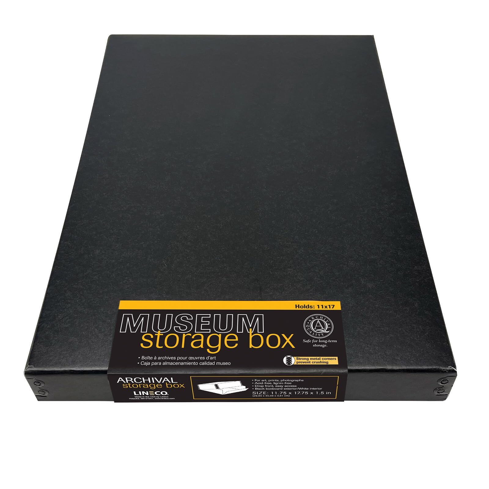 Lineco Museum Storage Box, Archival Quality Acid-Free Buffered Drop Front Design gallery