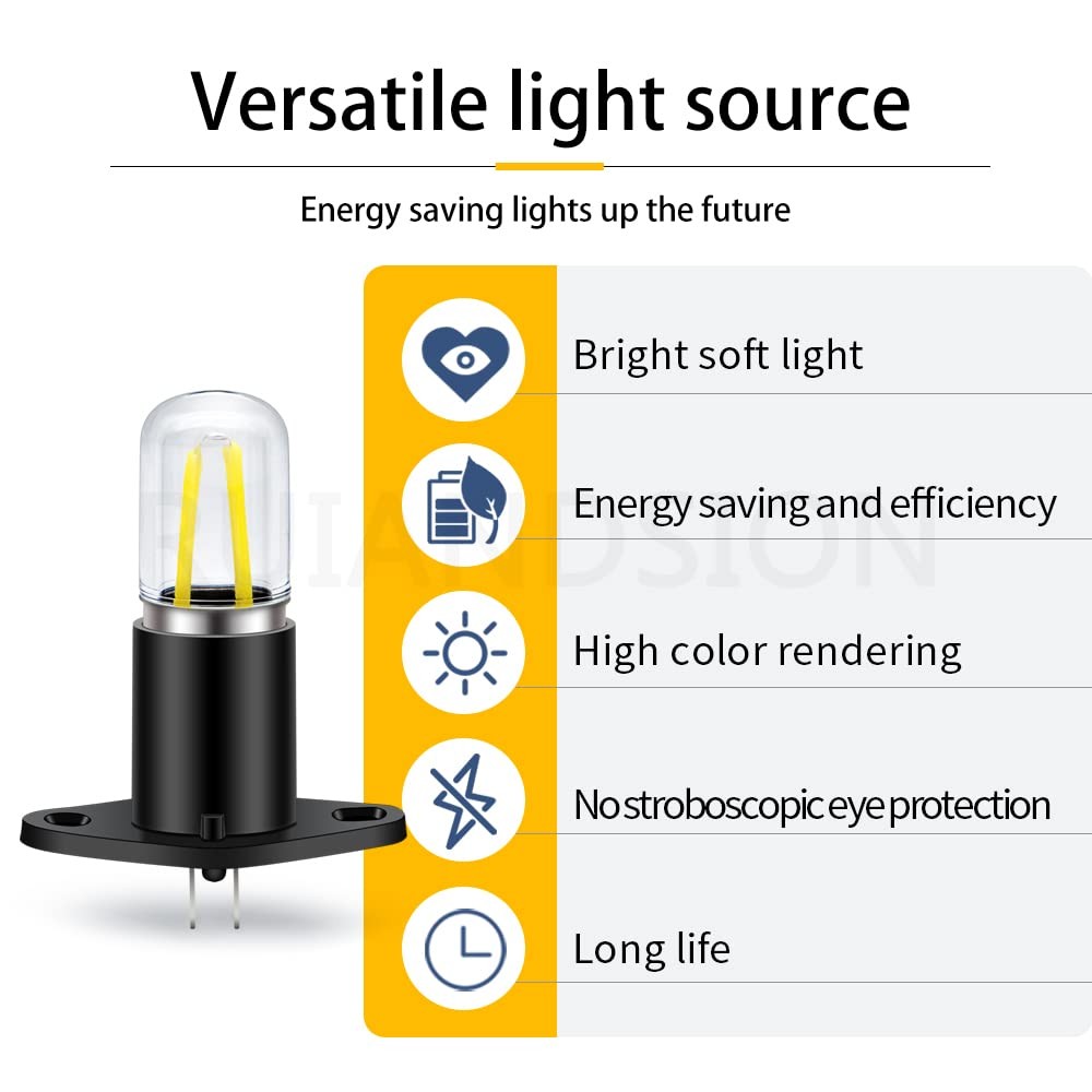 Z187 T170 LED Microwave Light Bulb White 110V 125V 130V 110-130V 2W Equivalen... gallery
