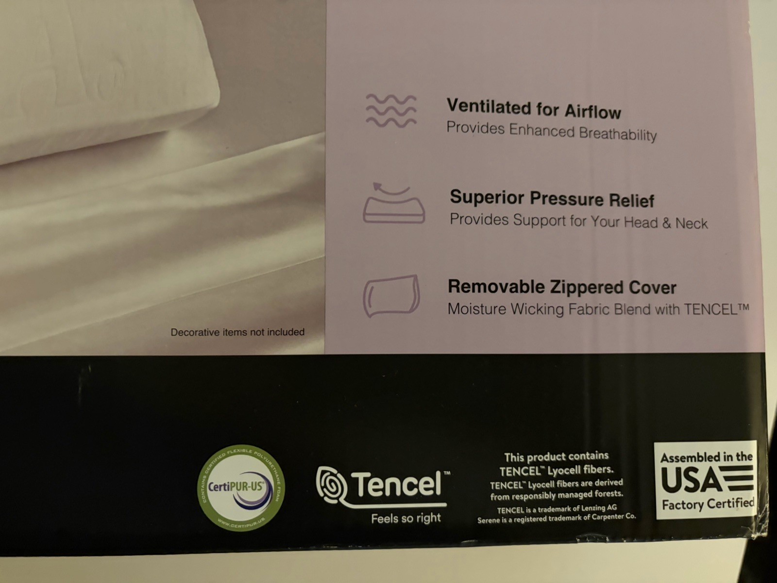 Allswell Serene Foam Performance Standard/Queen Bed Pillow with Cover gallery