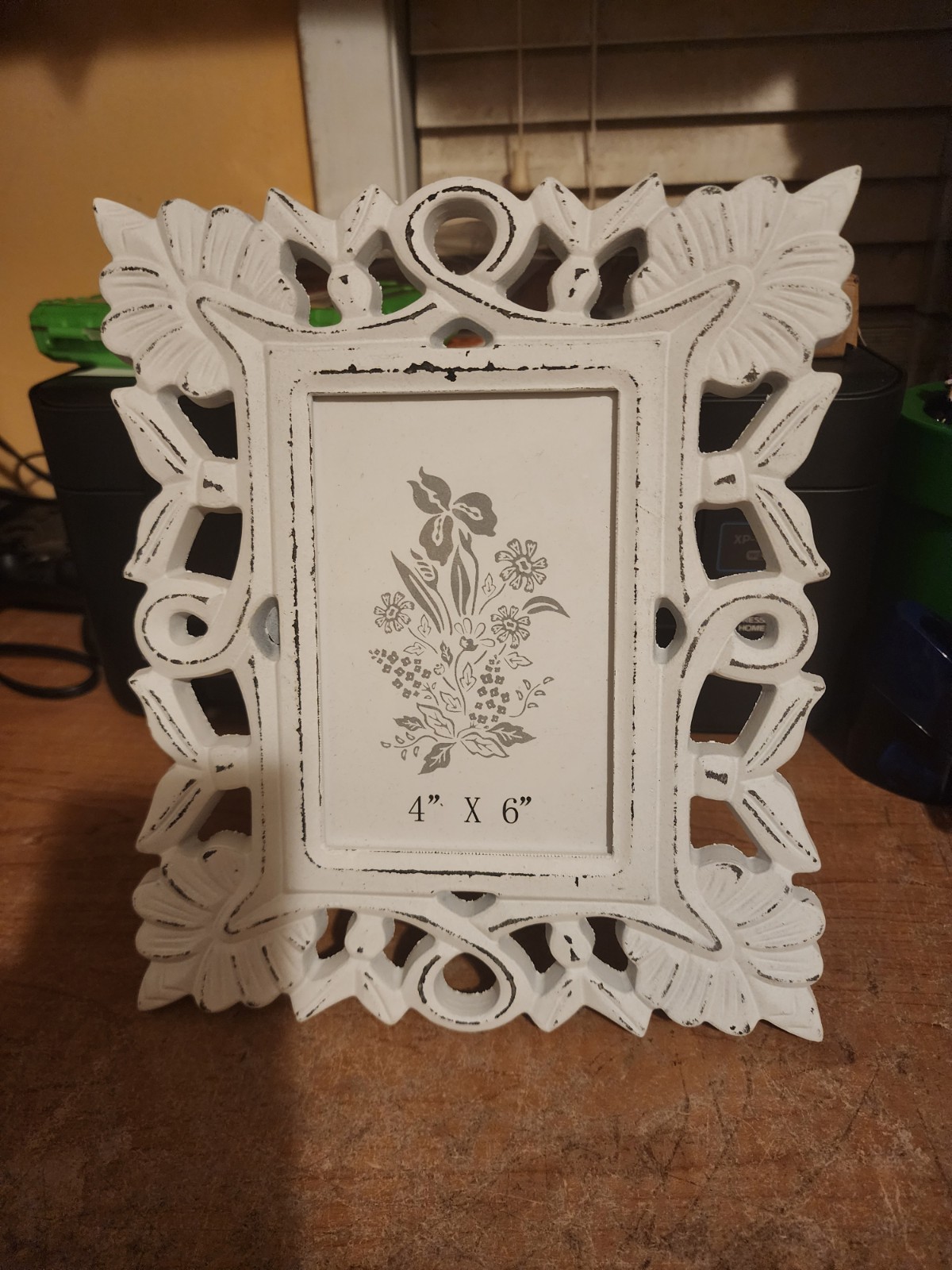 Chalk Like Photo Frame Distressed 4x6 New gallery