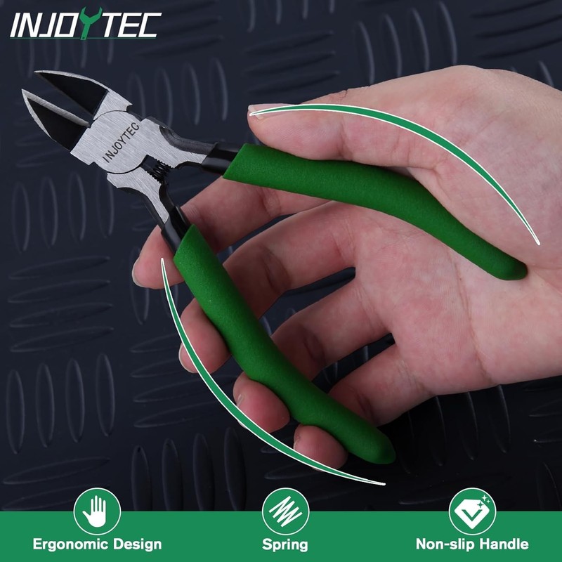 5 Inch Ultra Sharp Wire Flush Cutters Heavy Duty 5, Green gallery