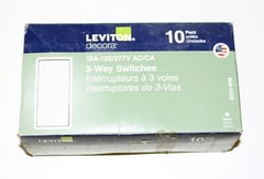 Leviton Decora 15A 3-Way Switch – White 5603-WM NEW 10 IN 1 PACK