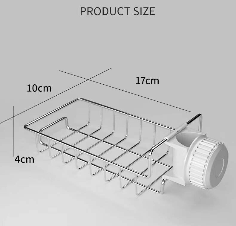 Drain Rack Storage Holder Shelf-Kitchen Sink Faucet Sponge Soap Cloth gallery