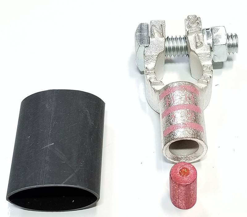 Battery Cable Ends Copper Top Post Terminal Connector Shrink Solder Slug Pellet gallery