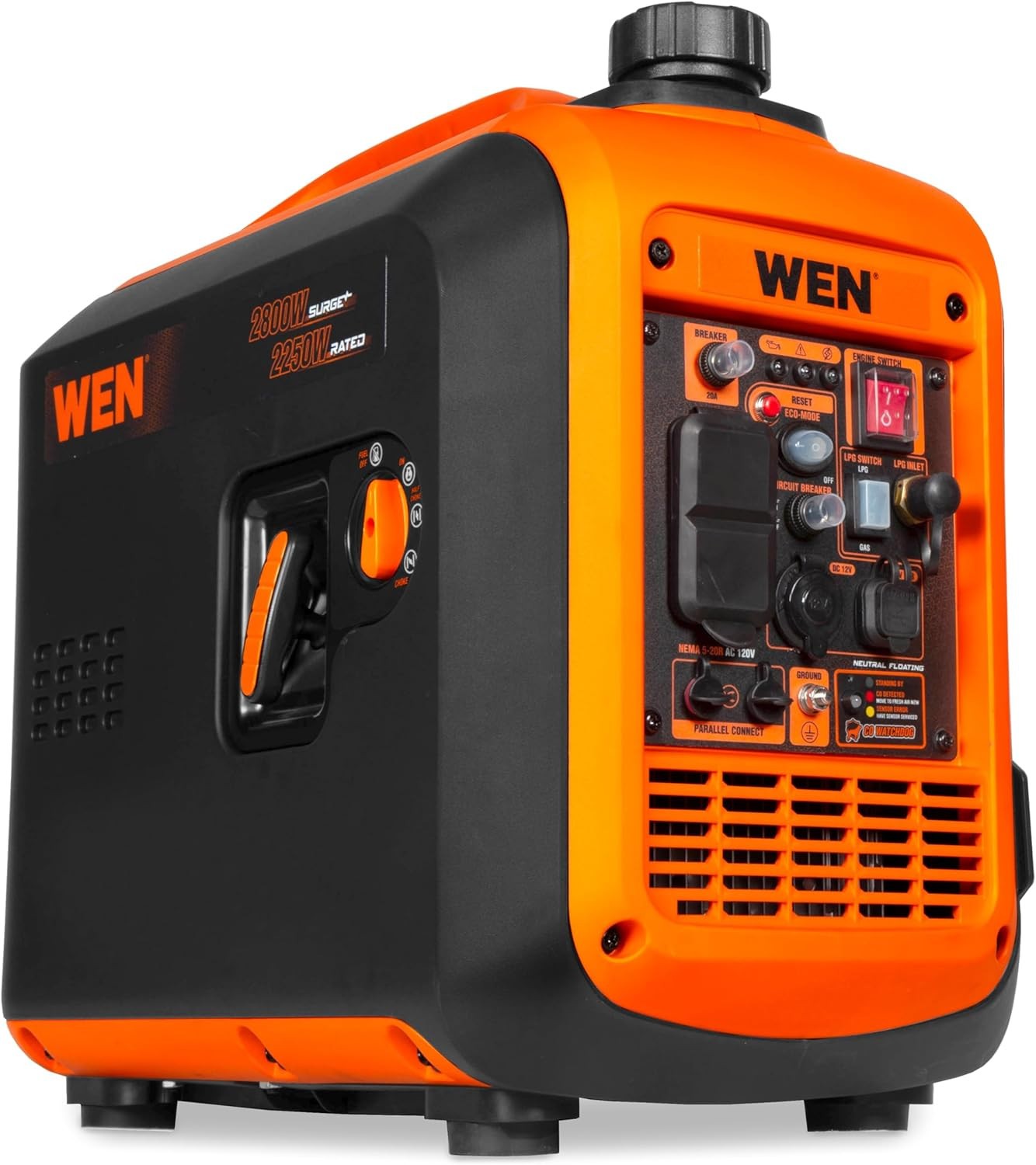 WEN DF280iX Dual Fuel Inverter Generator - 2800W, CO Watchdog gallery