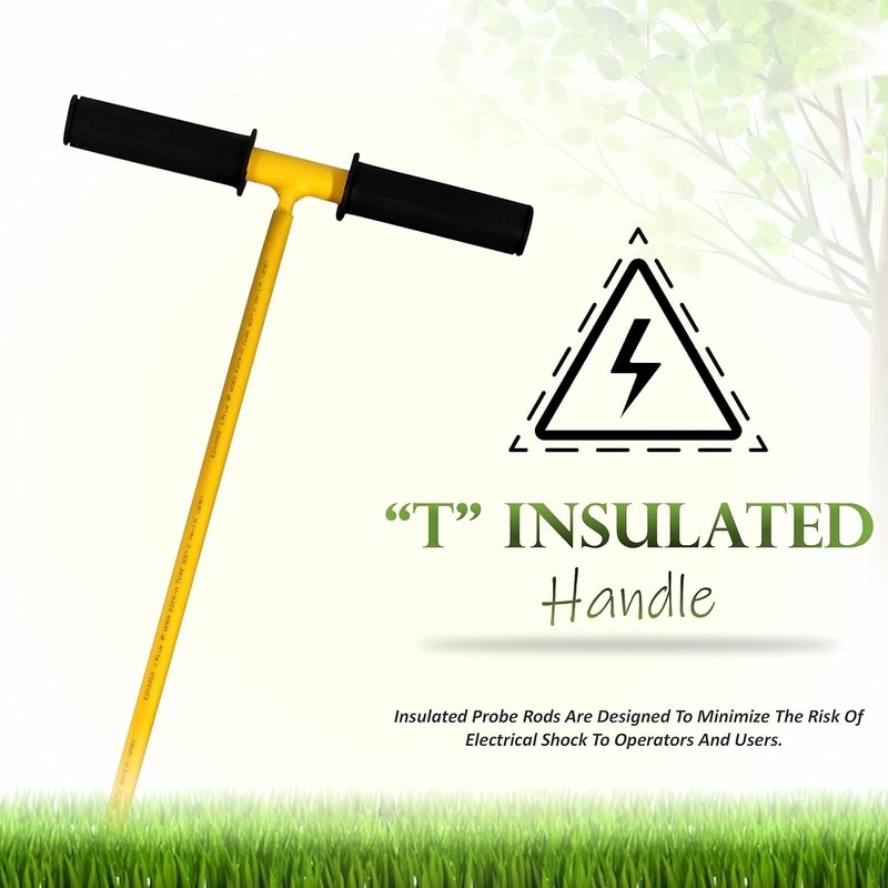 FEBTECH-Metal Soil Probe Rod-Insulated Septic Tank Probe-48-Inch Long Overall gallery