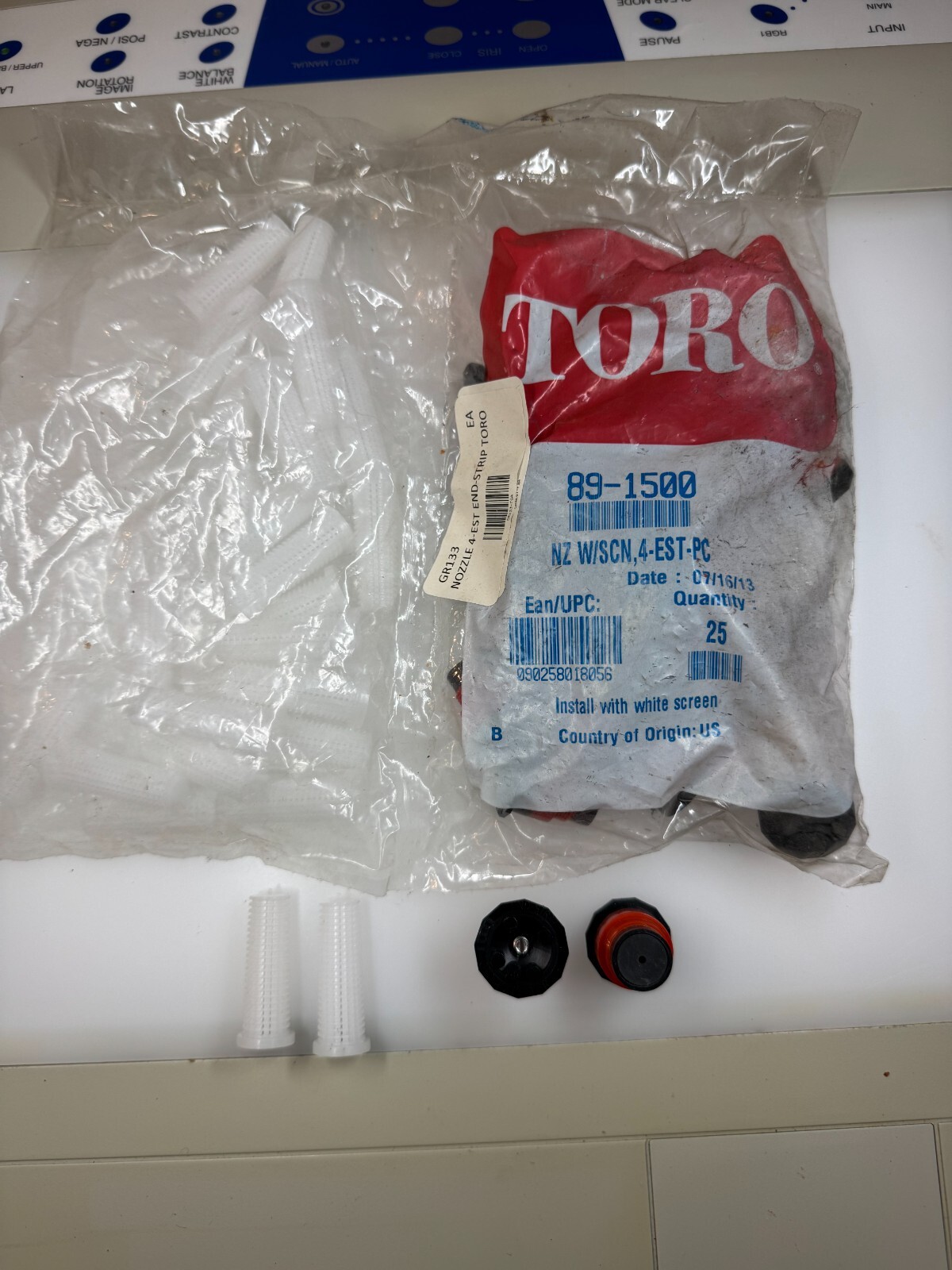 Toro 89-1500 MPR Plus Spray Nozzle Pressure-Comp. Nozzle 4' x 15' Radius PK25 gallery