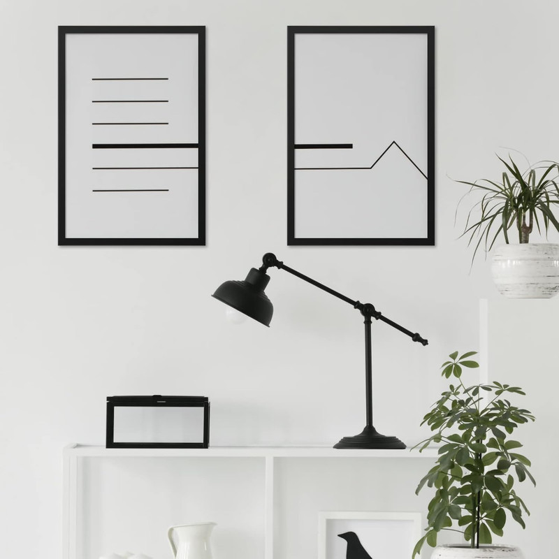 Matte Black 16X24 Frame - Single Frame, 16 X 24 Poster Frame for Artwork, Puzzle gallery