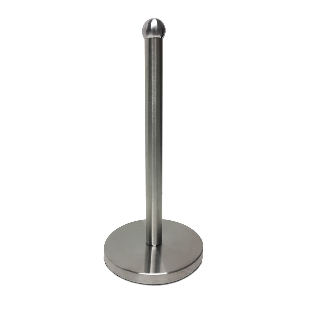 Paper Towel Holder Anti-Slip Base Round Knob Stainless Steel Freestanding gallery