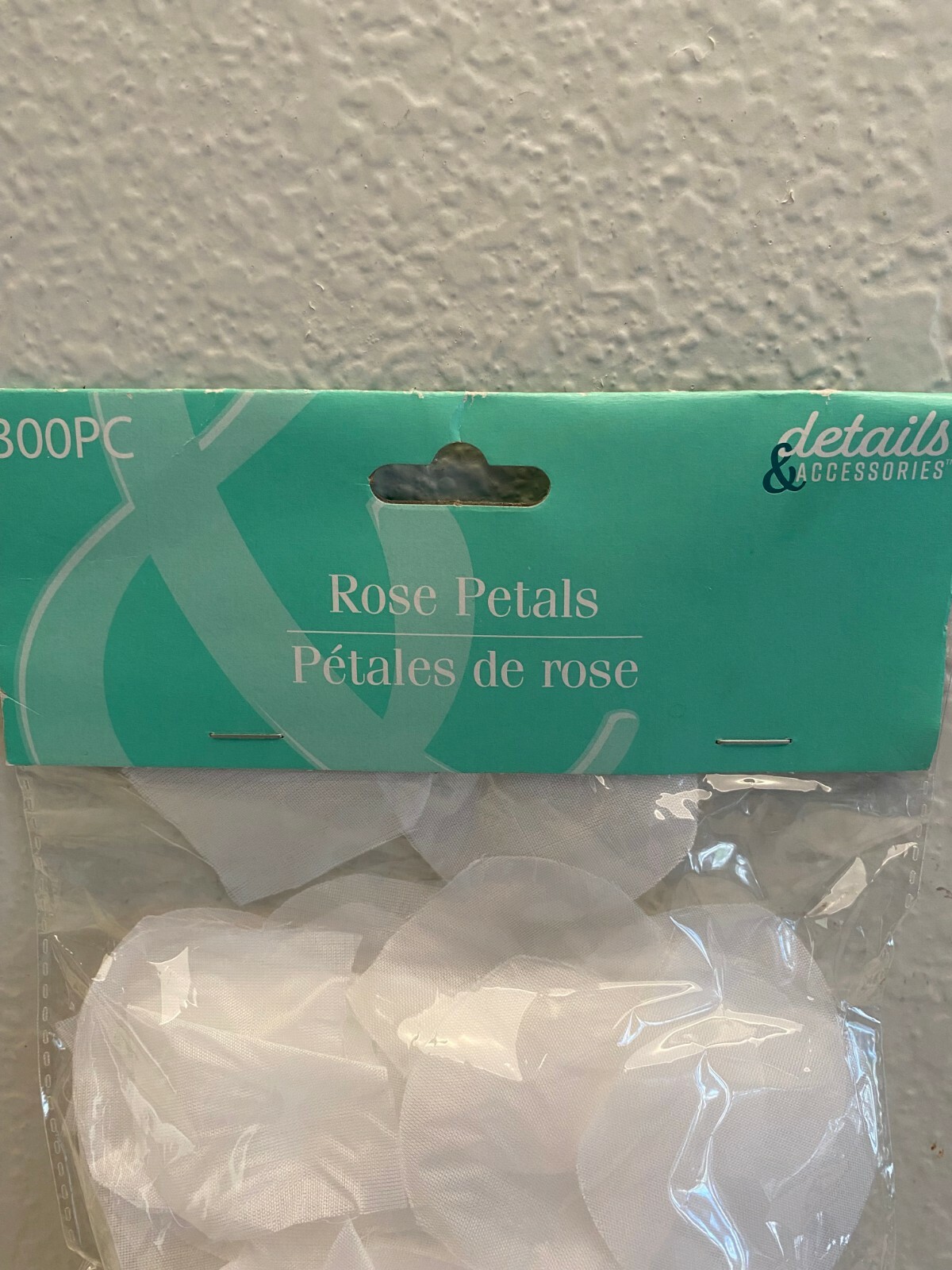 Details Accessories 300ct White Fabric Rose Petals Weddings Crafts Decorations gallery