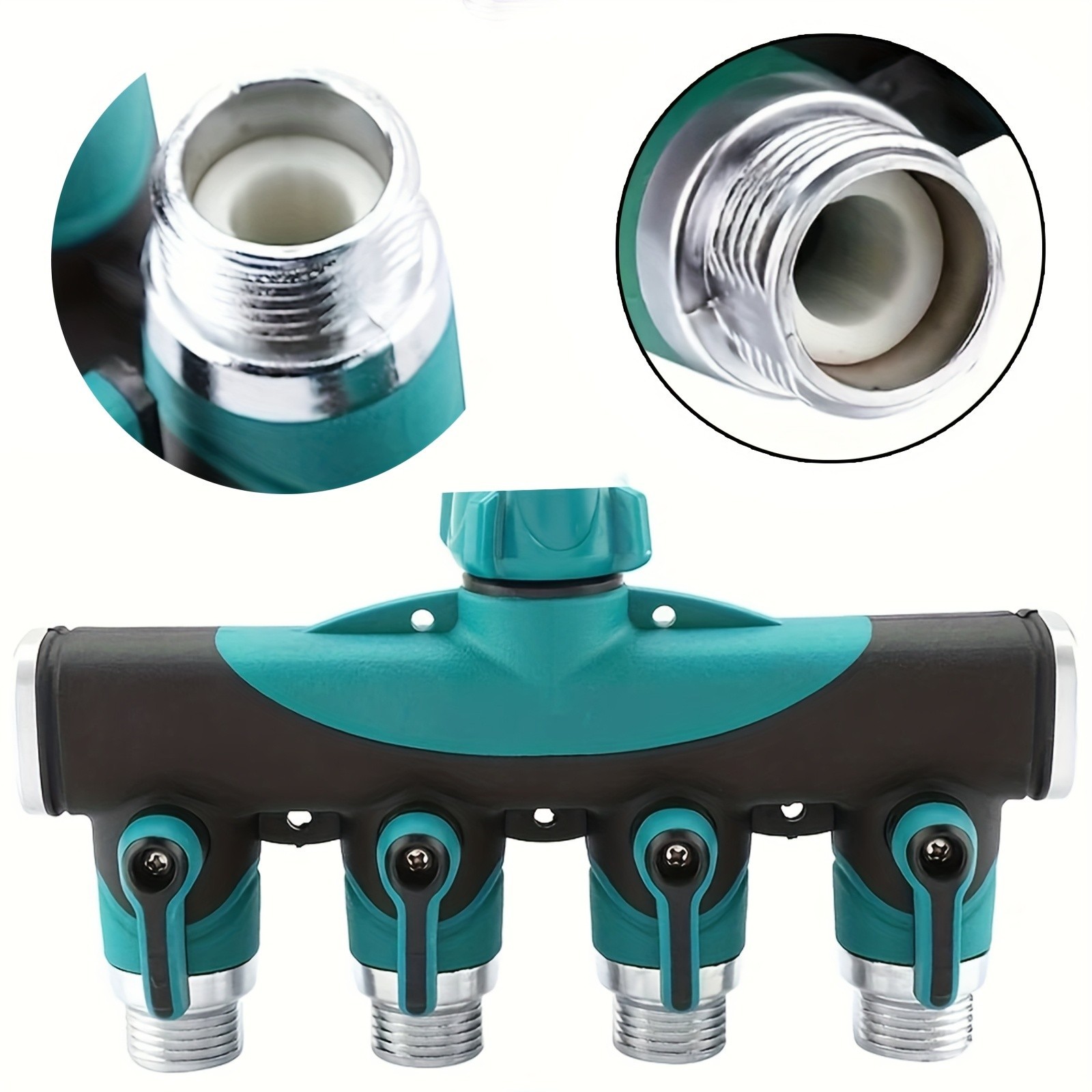4-Way Garden Hose Splitter - Multi-Hose Water Distribution for Lawn & Garden gallery