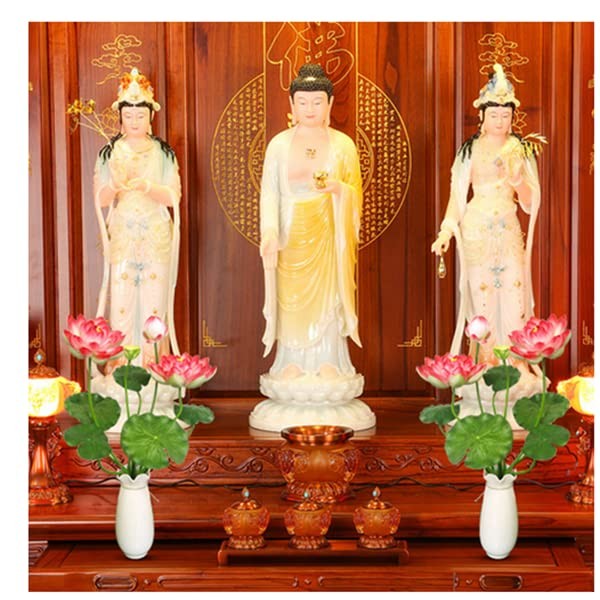 24 Inch Artificial Flower Household Decor Silk Pink Lotus Realistic Faux Pick gallery