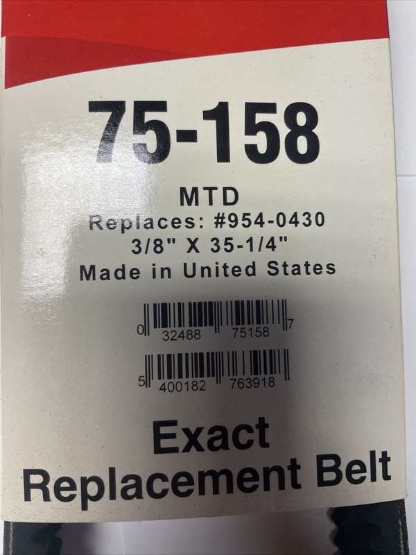 2 Pack Oregon 75-158 Premium Replacement Belt MTD 954-0430 gallery