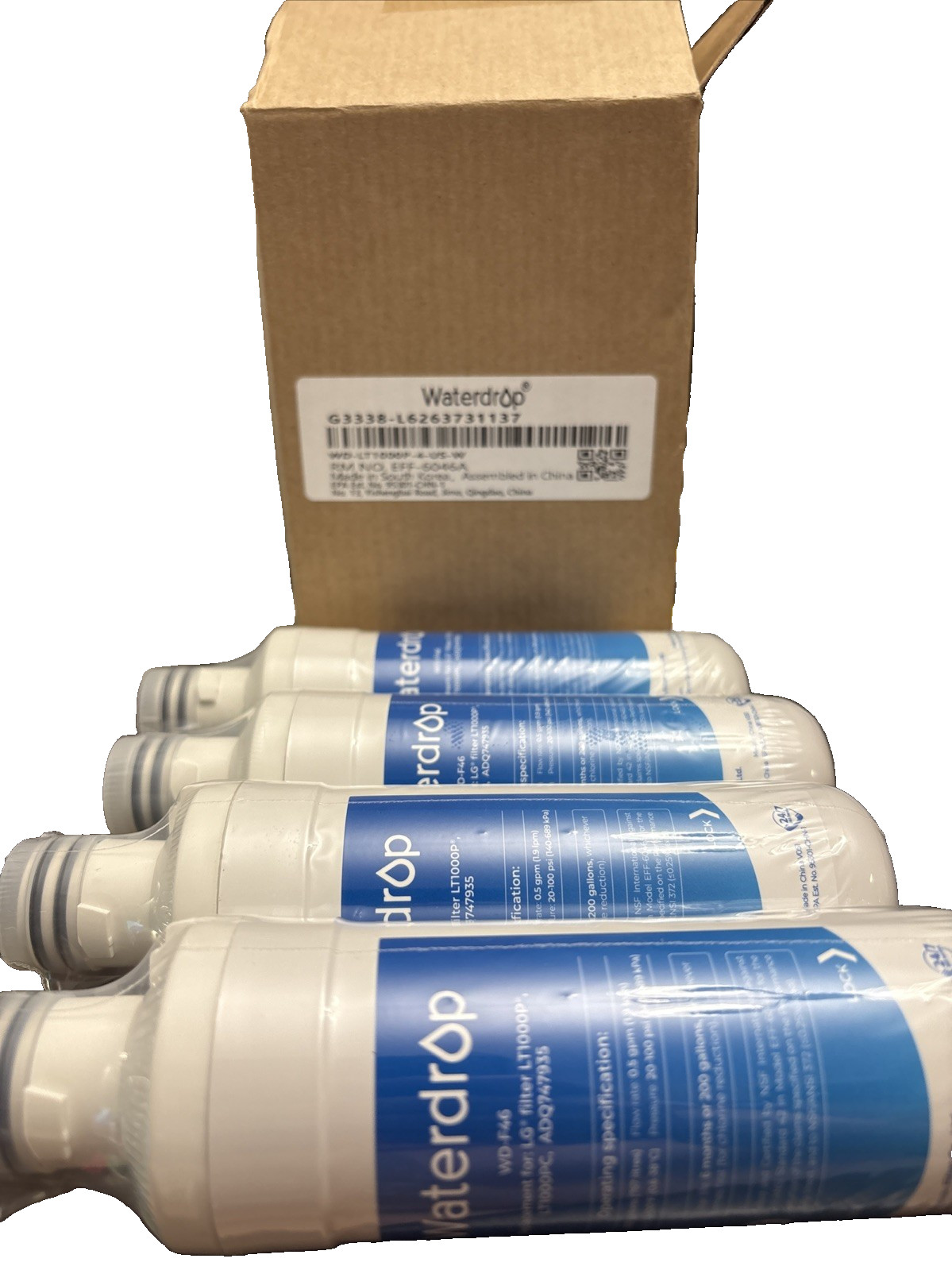 Waterdrop WD-F46 Water Filter 4-Pack New Sealed gallery