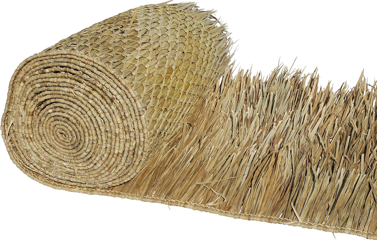 Eco-Friendly Mexican Roof Thatch - Hand-Woven Palm Leaf Roll for DIY Projects, D gallery