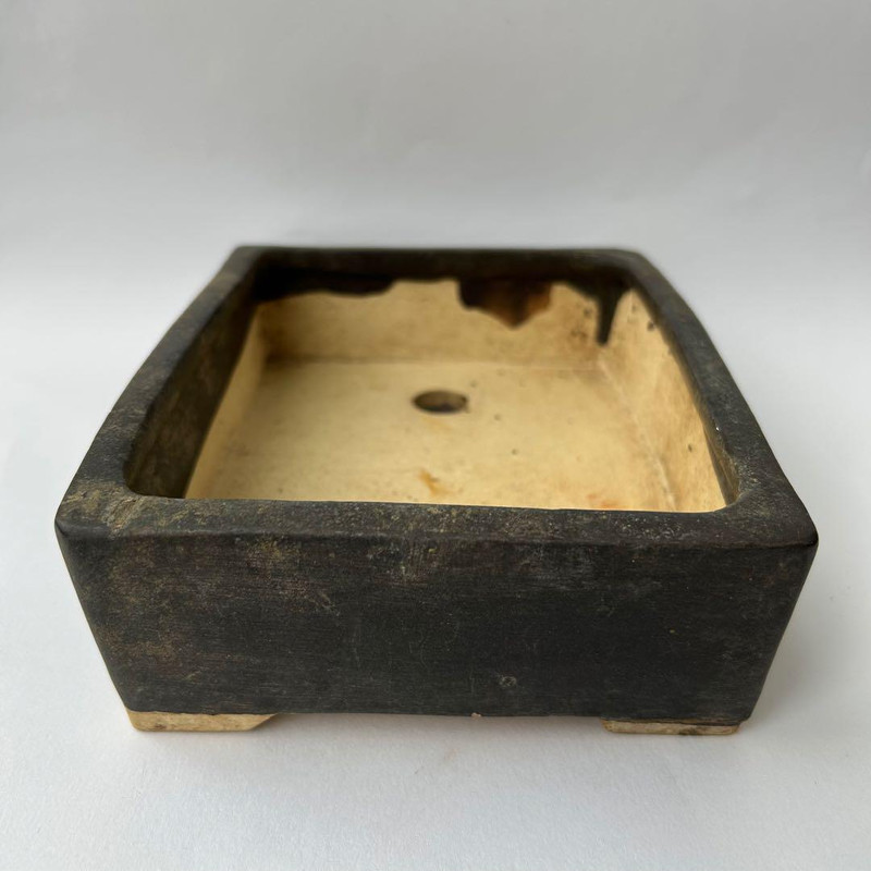 very old 17cm " 三津山健次 " Mitsuyama Tokoname japanese bonsai pot good shape gallery