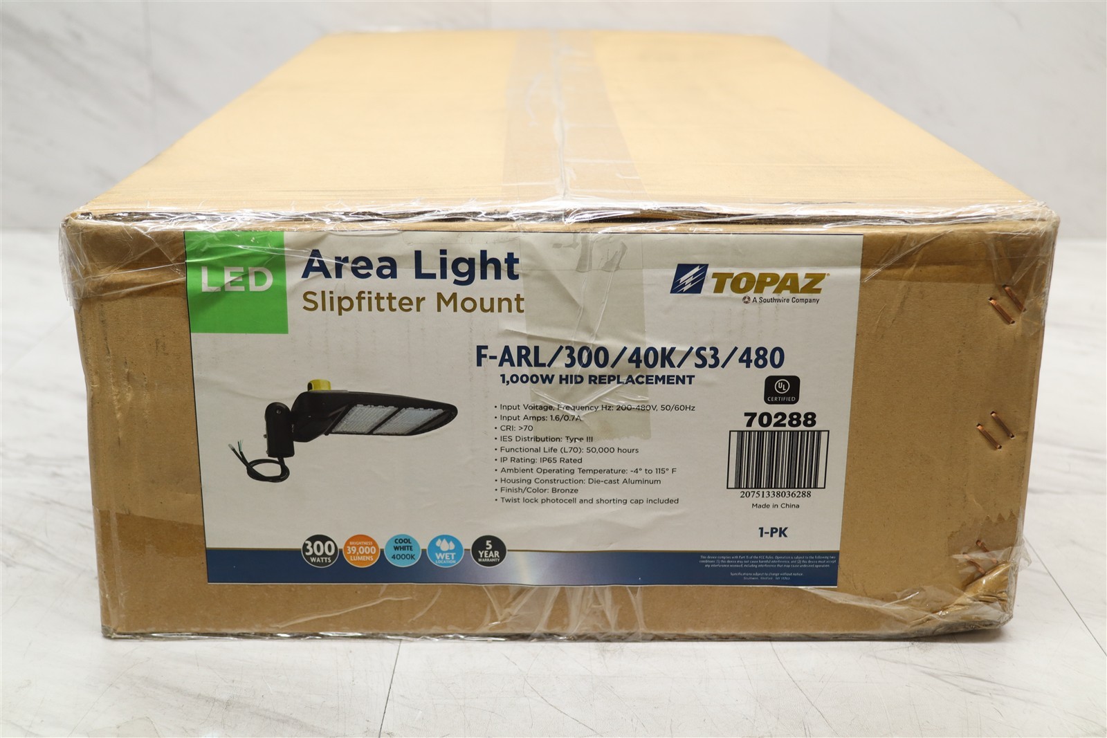 NEW Topaz 300W LED Outdoor Area Lighting F-ARL/300/40K/S3/480 39000LmL 4000K gallery
