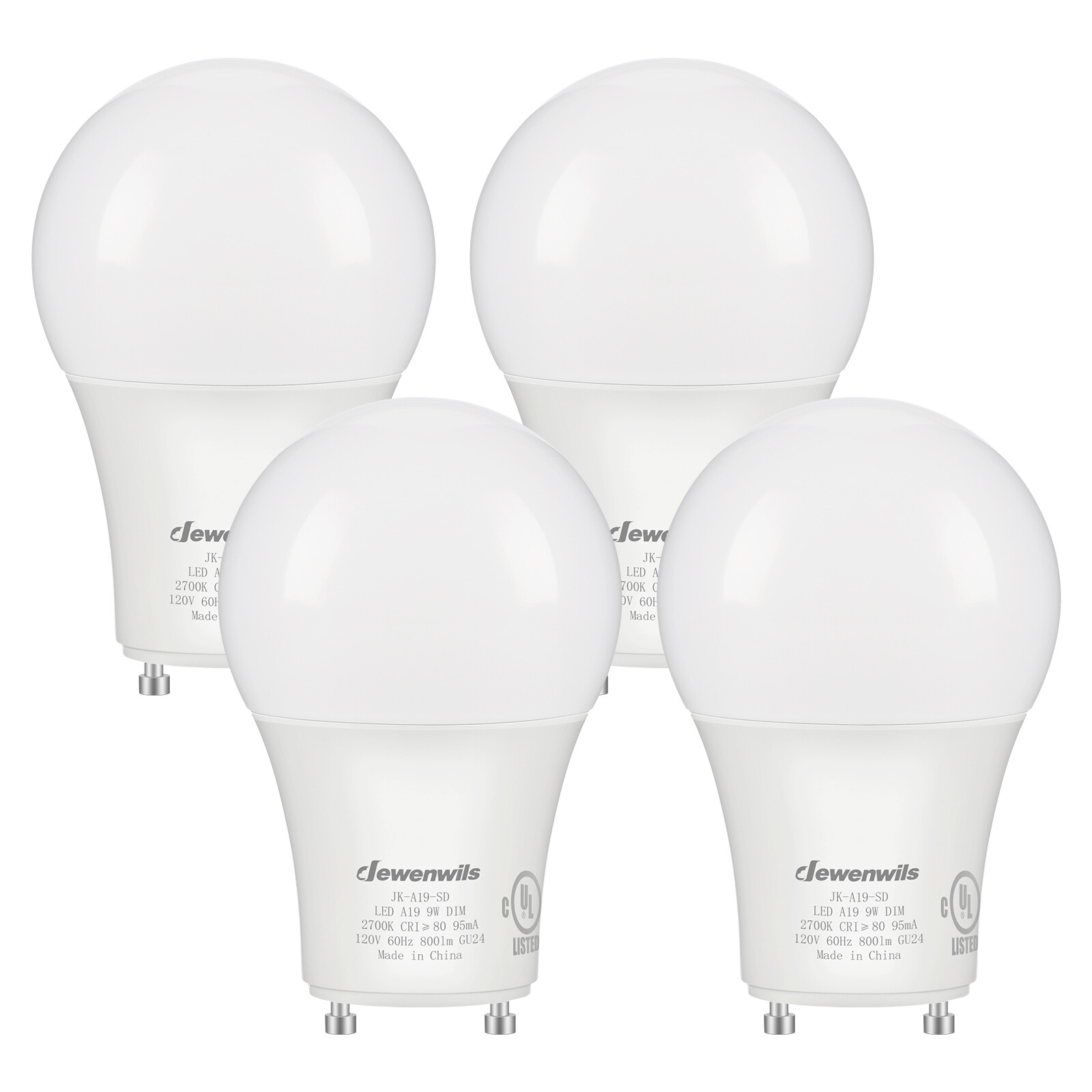 DEWENWILS 4 Pack GU24 LED Light Bulb, Dimmable 2 Prong Light Bulbs,Warm White gallery