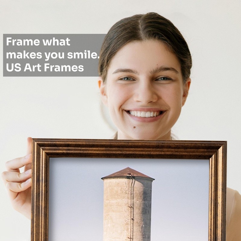 Rustic Bronze Custom Picture Frames with UV Blocking Plexiglass & Hangers gallery