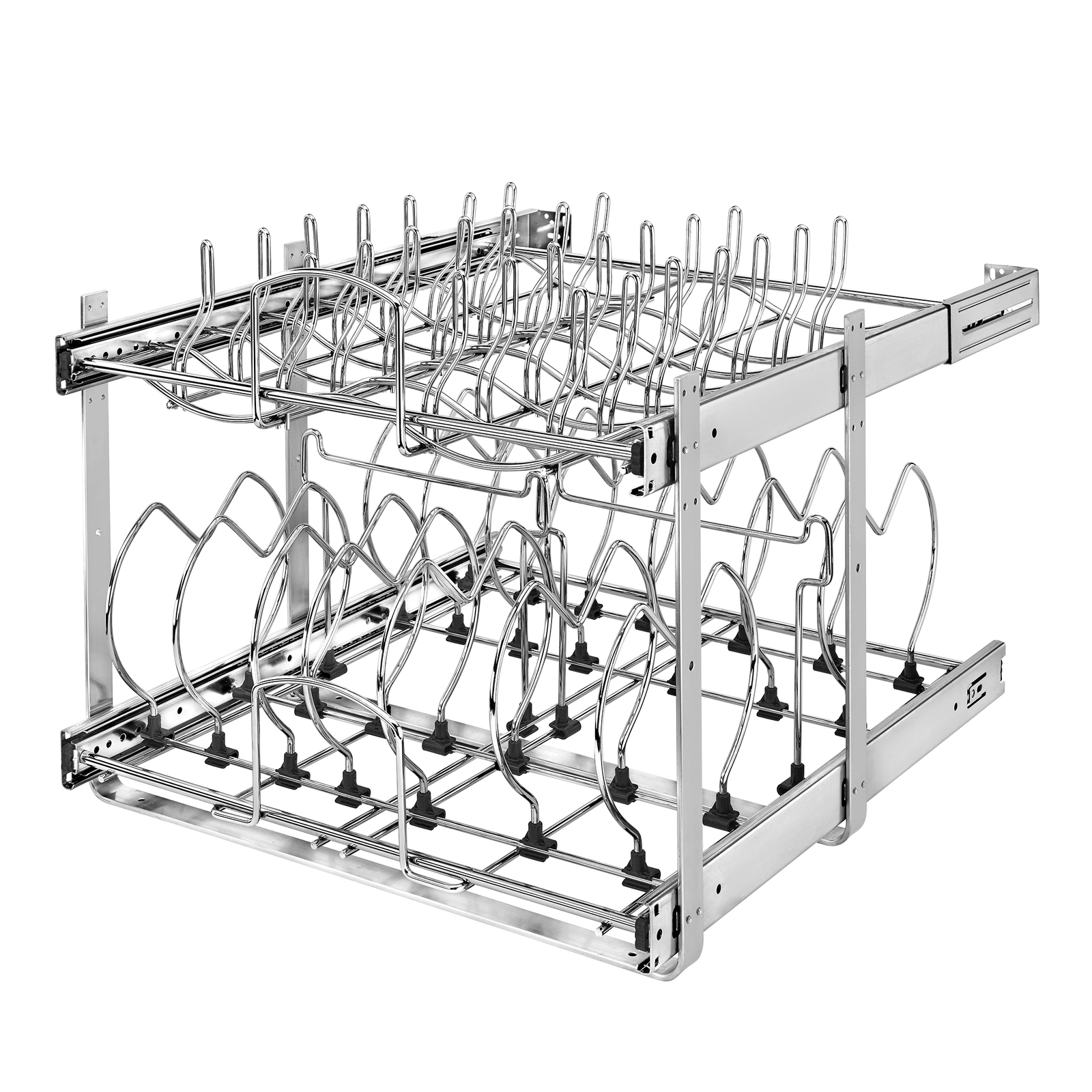 Rev-A-Shelf Pull Out Cabinet Pot and Pan Organzier, 21" Width, 5CW2-2122-CR gallery