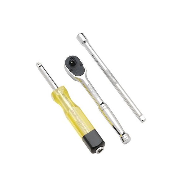 Westward 4Yp75 1/2 In Drive 72 Geared Teeth Pear Head Style Hand Ratchet, 10 In gallery